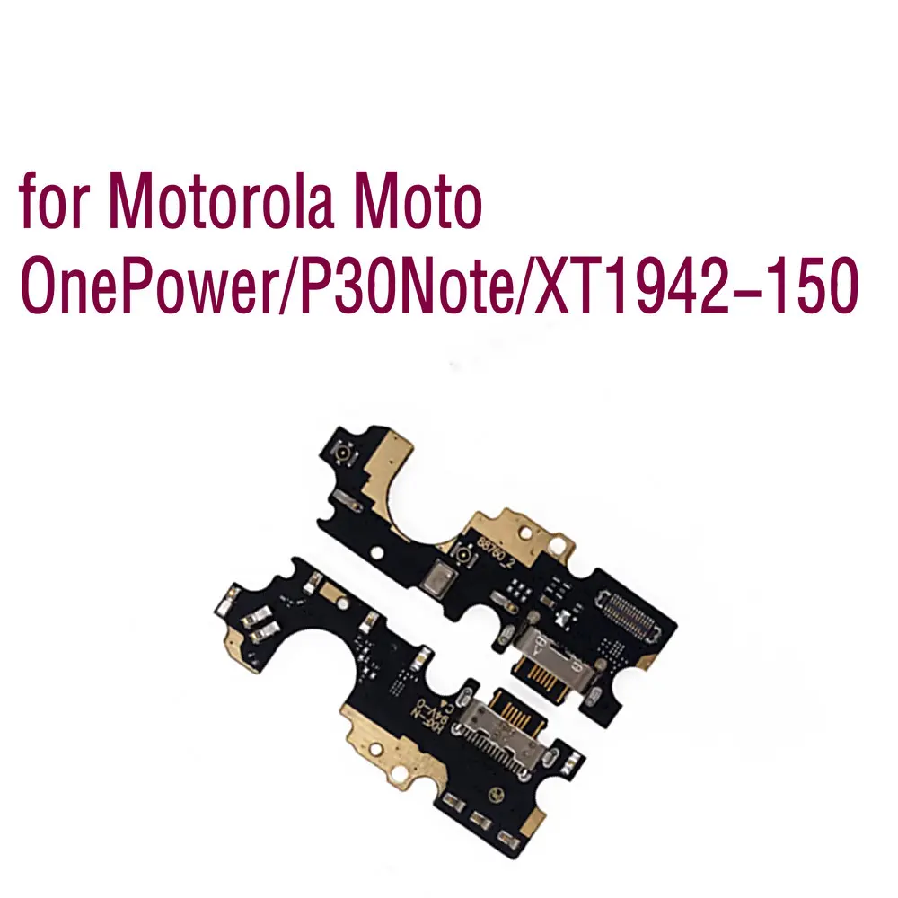 

USB Charging Port Dock Plug Jack Connector Charge Board Flex Cable With Microphone for Motorola Moto OnePower/P30 Note/XT1942-1