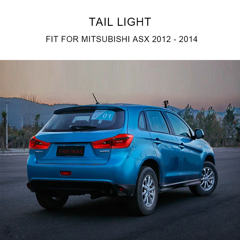 Светодиодный задний фонарь светильник в сборе для Mitsubishi ASX 2012 2013 левый и правый светодиодный фонарь лампа фонарь заднего хода сигнала поворота светильник