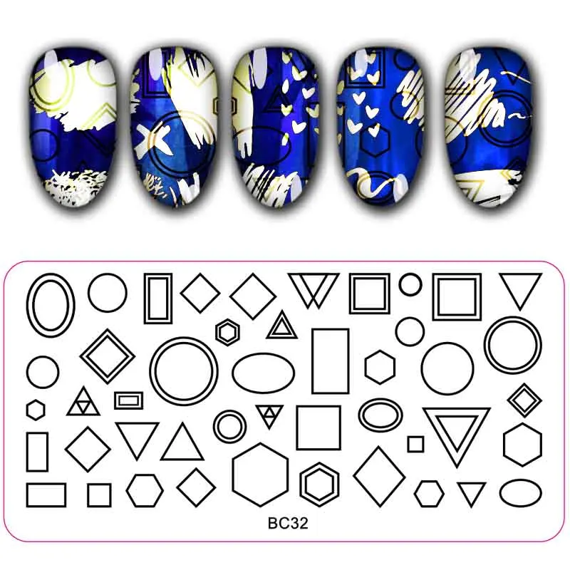 6*12 см прямоугольные пластины для штамповки ногтей Цветочный животный узор дизайн ногтей штамп штамповка шаблон изображения пластины трафареты