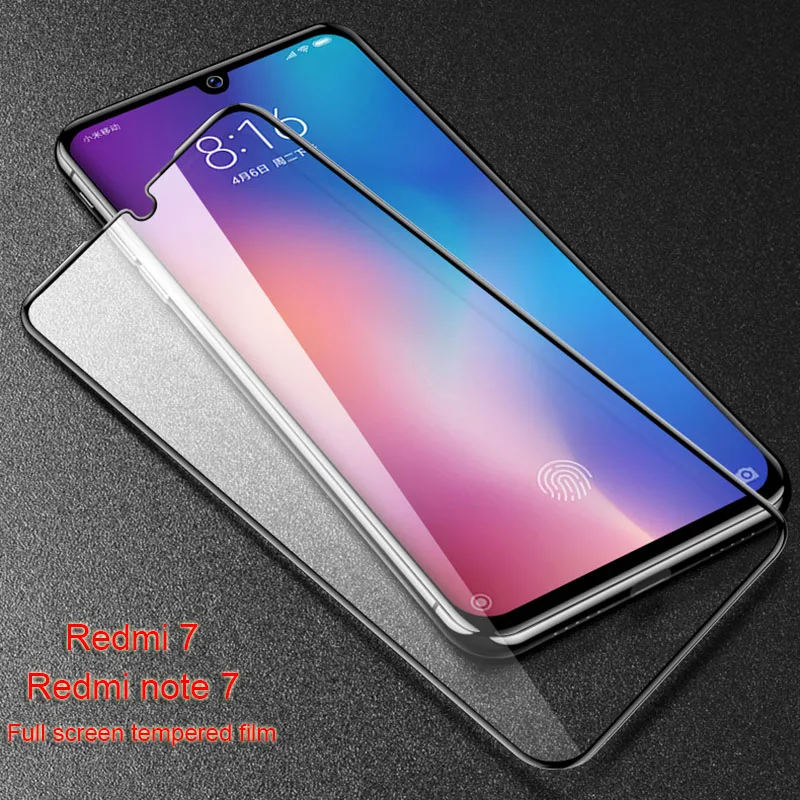 10 шт./партия полноэкранная пленка из закаленного стекла для Xiaomi redmi Note 7 Pro 9 H