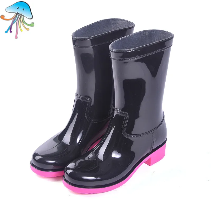 Women's Mid Calf Waterproof Rain Boots Original Design Ladies ...