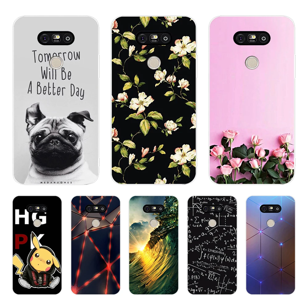 

LG g5 Case,Silicon Look cat Painting Soft TPU Back Cover for LG g6 Phone fitted Case shell