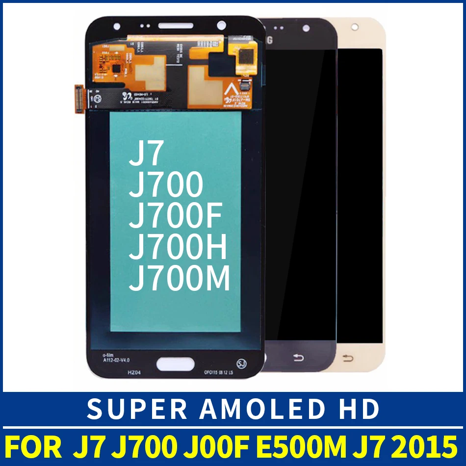 

OEM AMOLED For Samsung Galaxy J7 2015 J700 J700M J700H lcd Display Touch Screen Digitizer J700F lcd SM-J700F Assembly Replaceme