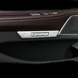 Автомобиль-Стайлинг межкомнатных дверей сиденье памяти кнопка включения Рамки крышка отделка Стикеры полоски для BMW 7 серии F01 F02 730li 740li 2016-17
