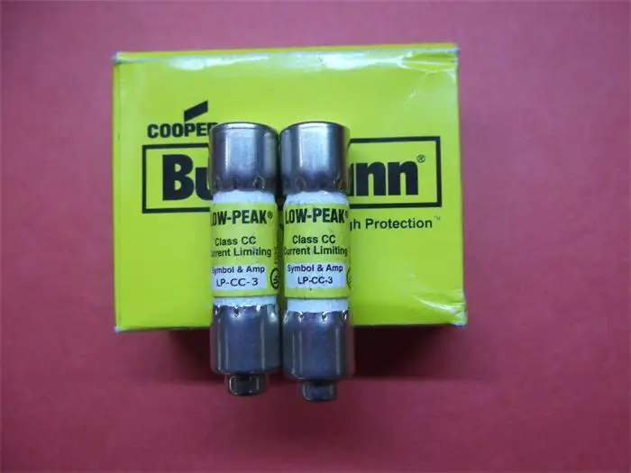 LP CC 3 LOW PEAK US BUSSMANN 10X38 delay fuse / Fuse 3A genuinefuse