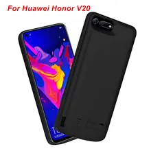Для huawei honor V20 Батарея чехол 6500 Mah резервного копирования Батарея Зарядное устройство чехол обновления Мощность банк для huawei honor V20 Мощность чехол