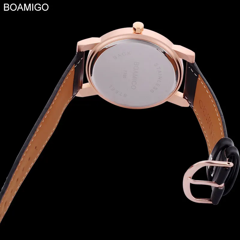 Новинка 2016 популярные Брендовые мужские часы BOAMIGO модные повседневные кварцевые