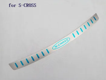 

High quality stainless steel Rear Bumper Protector Sill Ultra-thin for 2014-2016 Suzuki S-CROSS Car styling
