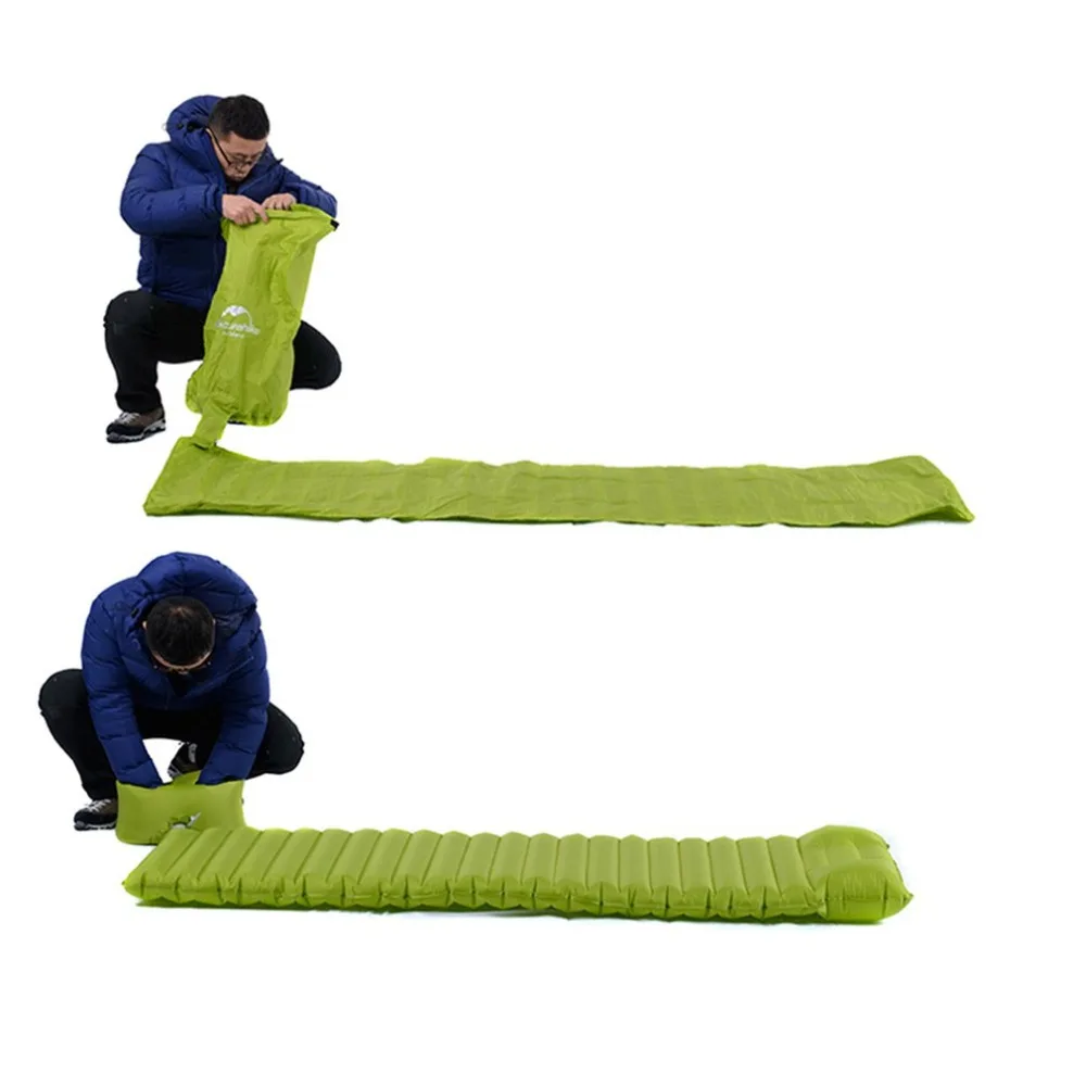 Naturehike في خفيفة في الهواء الطلق مرتبة هوائية مويستوريبروف نفخ الهواء حصيرة مع TPU سرير تخييم خيمة التخييم حصيرة وسادة النوم