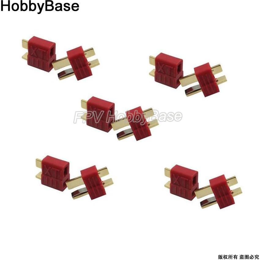 

5Pairs Dean Connector T Plug Male Female For ESC Battery