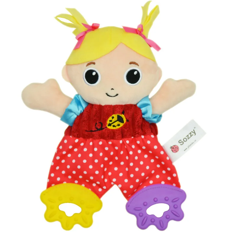 Милый мультфильм животных детские погремушки, детские мягкие кольца Бумага Playmate кукла Прорезыватель развитие малыша игрушки
