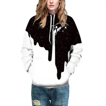 

Hot Fashion Men/Women 3d Sweatshirts Print Spilled Milk Space Galaxy Hooded Hoodies Thin Unisex Pullovers Tops SAN0