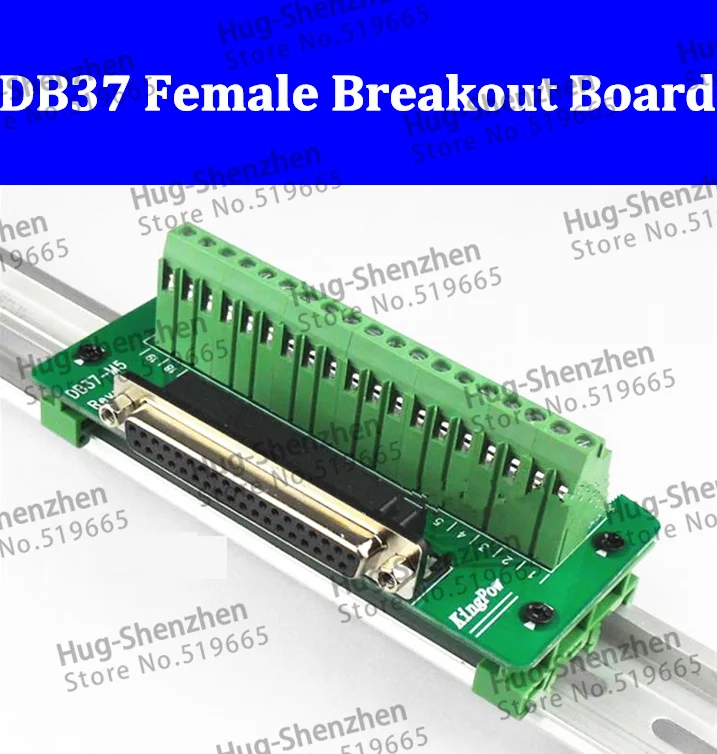 5pcs-lot-db37-dr37-37-pin-female-connector-to-37p-terminal-block-adapter-converter-pcb-breakout-2-row-din-rail-mounting