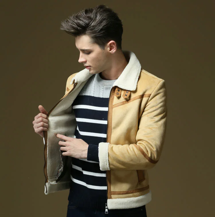 suede leather jacket camel 04