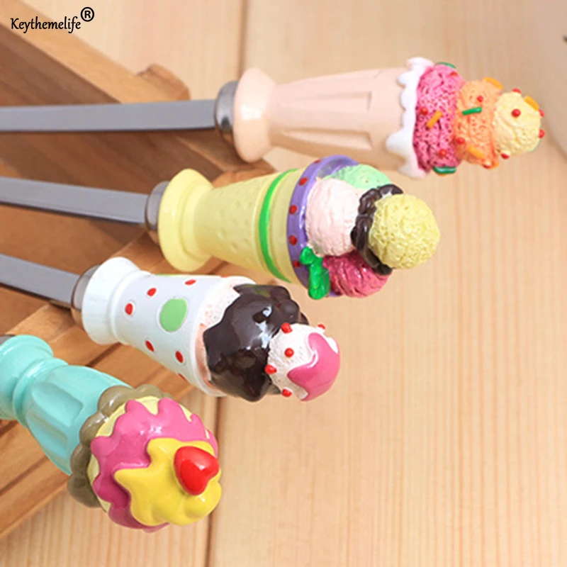 

4pcs Coffee Dessert Spoon Teaspoon Condiment Sugar Measuring Fashion Cute Spoon Set for Wedding Childen Gift