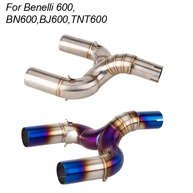 motorcycle link pipe for Benelli600 BN600 BJ600 TNT600 Modified Motorcycle Exhaust Link Middle Connect Pipe BN600 exhaust