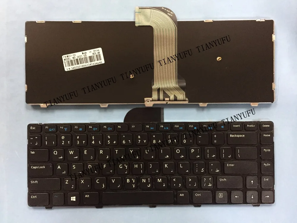 Новая арабская клавиатура 3421 для ноутбука DELL Latitude 3440 14 14R 5421 5437 M431R AR черная