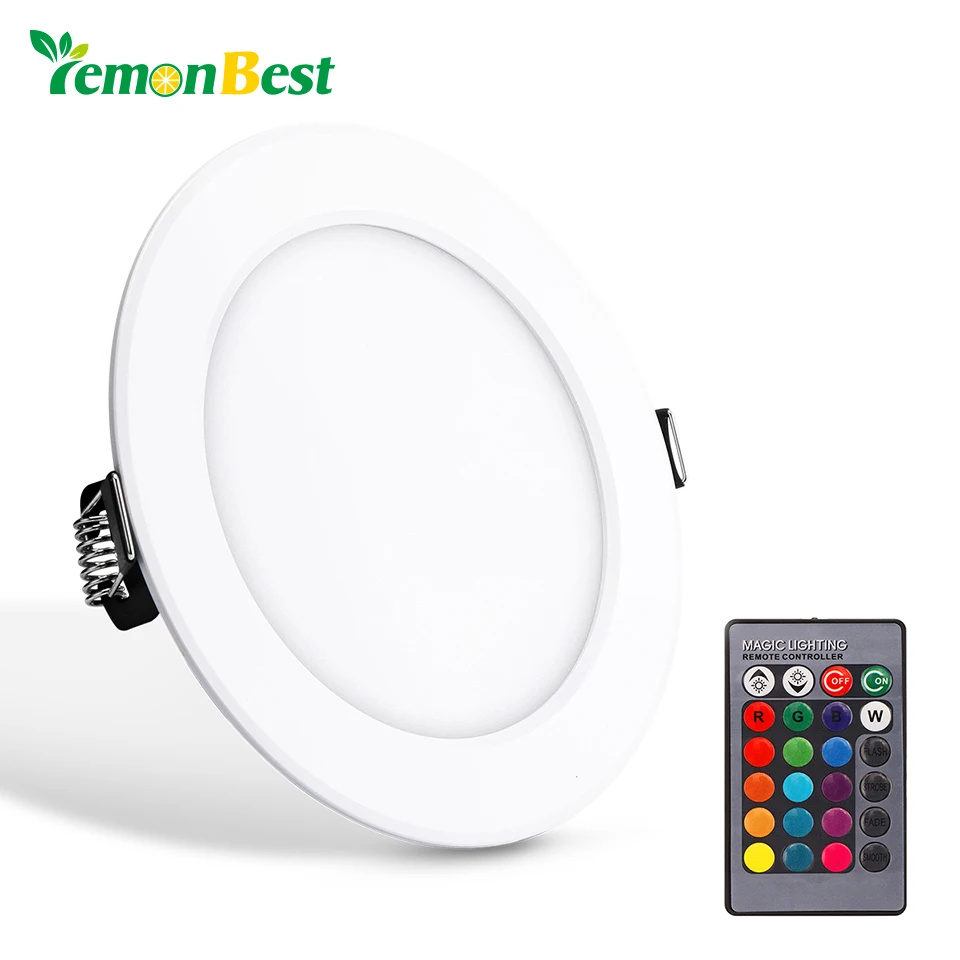 5/10 Вт потолочный светильник круглый RGB LED панель свет скрытый Утопленный с