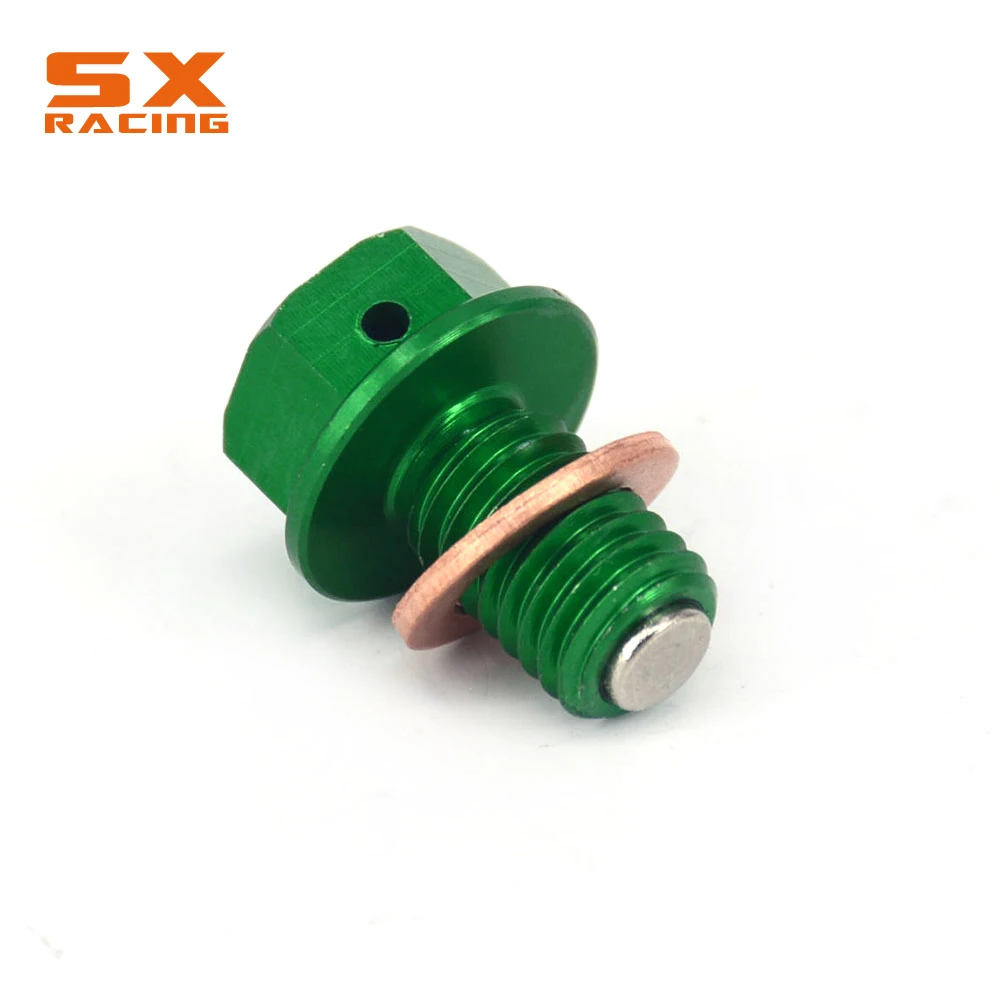 M10*1.5 마그네틱 프레임 오일 드레인 플러그 볼트 나사 KAWASAKI KX65 KX85 KX100 KX250 KX250F KX450F KLX250 D 트래커 KLX230 300R