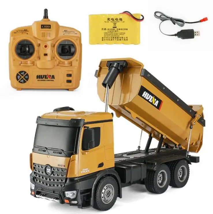 

2.4G 10CH Remote Control Rc engineering carrier truck dump truck radio control Tipper construction truck