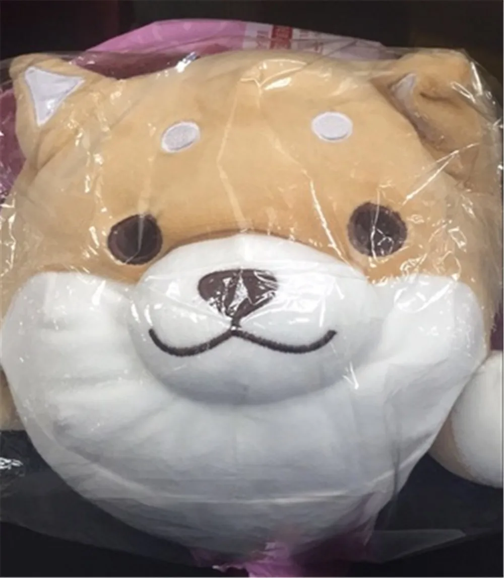 Fancytrader Giant Lying Animal Akita Plush Toy Pillow Stuffed Cartoon Anime Shiba Inu Dog Doll   58cm Present for Children18