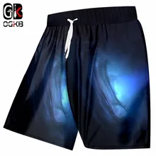 OGKB пляжные шорты мужские летние с принтом звездная звезда 3D пляжные шорты мужские хип-хоп эластичные талии быстросохнущие боксеры и Брюки 6XL