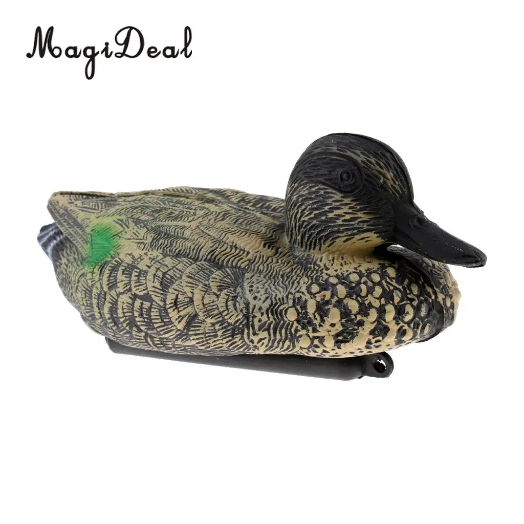 MagiDeal Durable 3D Lifelike Floating Hunting Shooting Drake Duck Decoy Decoying Female/Male Duck Yard Garden Ornament Accessory
