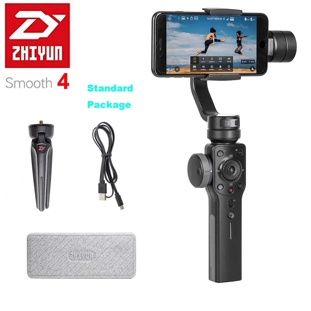 

Original Zhiyun Smooth 4 Q Handheld 3-Axis Smartphone Gimbal Stabilizer for iPhone Samsung Smart Cellphone