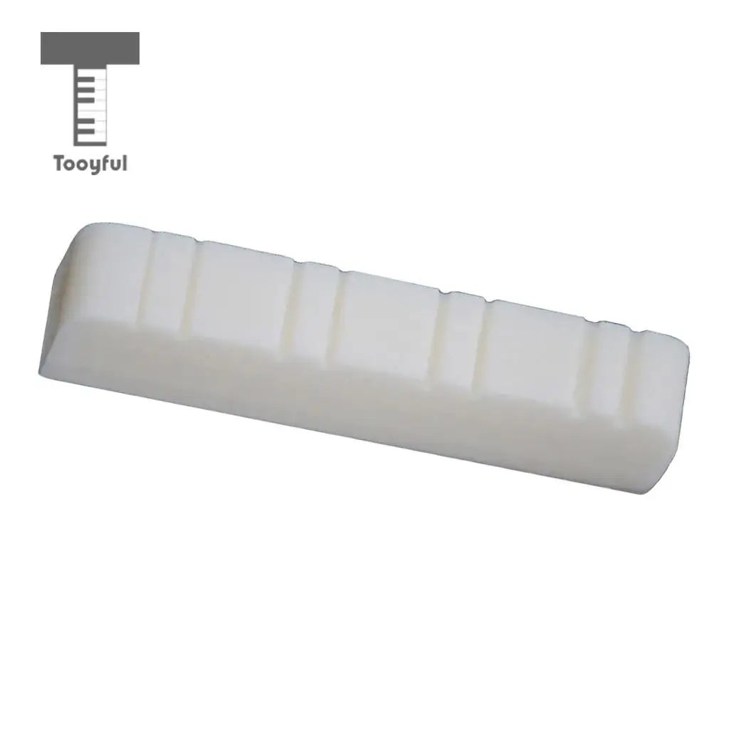 Tooyful 1pc Bone Mandolin Nut Blank for DIY Mandolin Parts 28x5x7mm