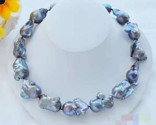 

song voge gem nanJ0559 black baroque keshi Reborn necklace
