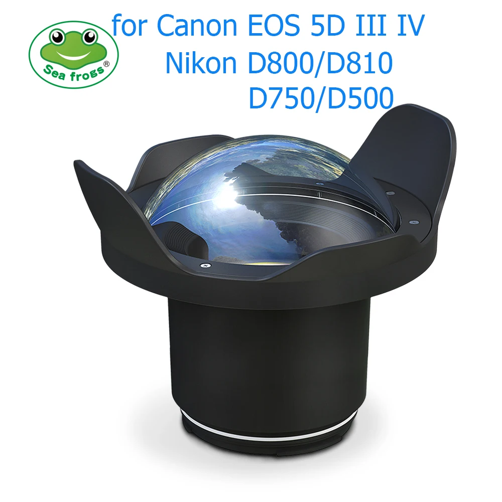 Seafrogs 6 дюймовый сухой купол для Meikon SeaFrogs корпуса DSLR V.2 40M 130FT подводная камера рыбий