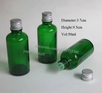 

360 x50ml Green Glass Essential Oil Bottle With Aluminum Lids