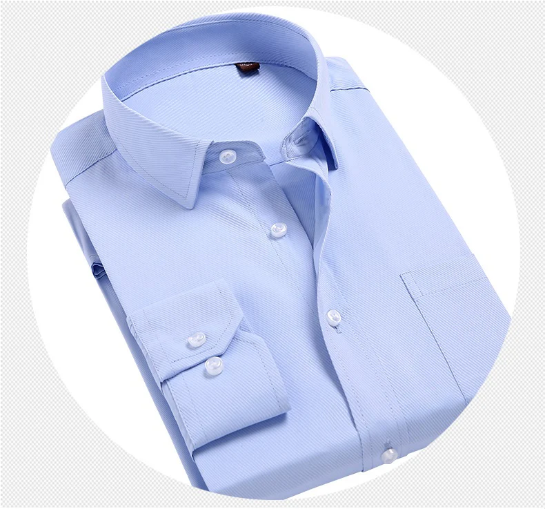 Длинные рукава в полоску Формальные Рубашки Мужчины большего размера Большая распродажа 6XL 7XL 8XL 10XL 9XL осень 12XL 14XL деловые рубашка синий