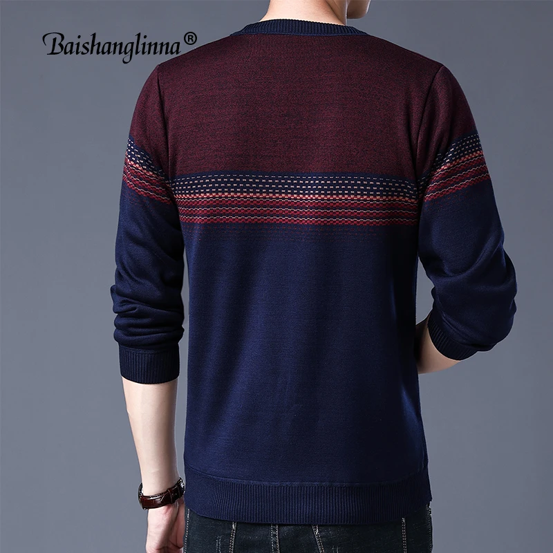 Baishanglinna 2018 Sweaters Men Fashion Brand Casual O-Neck Slim Fit Knitted Men Wool Sweaters And Pullovers Men Clothing 18114 Baishanglinna 2018 Sweaters Men Fashion Brand Casual O-Neck Slim Fit Knitted Men Wool Sweaters And Pullovers Men Clothing 18114