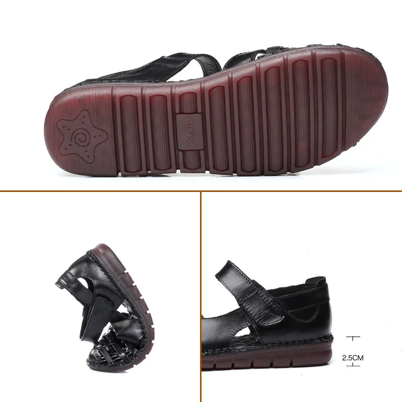 TIMETANG/женские сандалии; коллекция года; сезон лето; женская обувь ручной работы из натуральной кожи; кожаные сандалии; женская обувь на плоской подошве в стиле ретро; обувь для мам