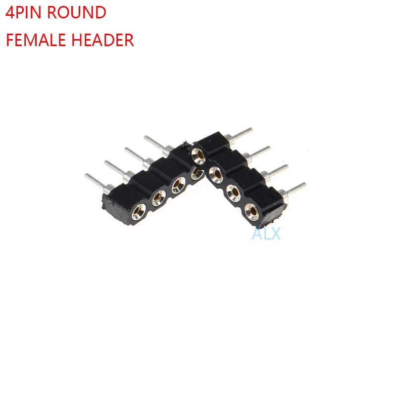 50PCS 1x4 Single Row 4 Pins Pitch PCB Socket Female Header 2.54mm 
