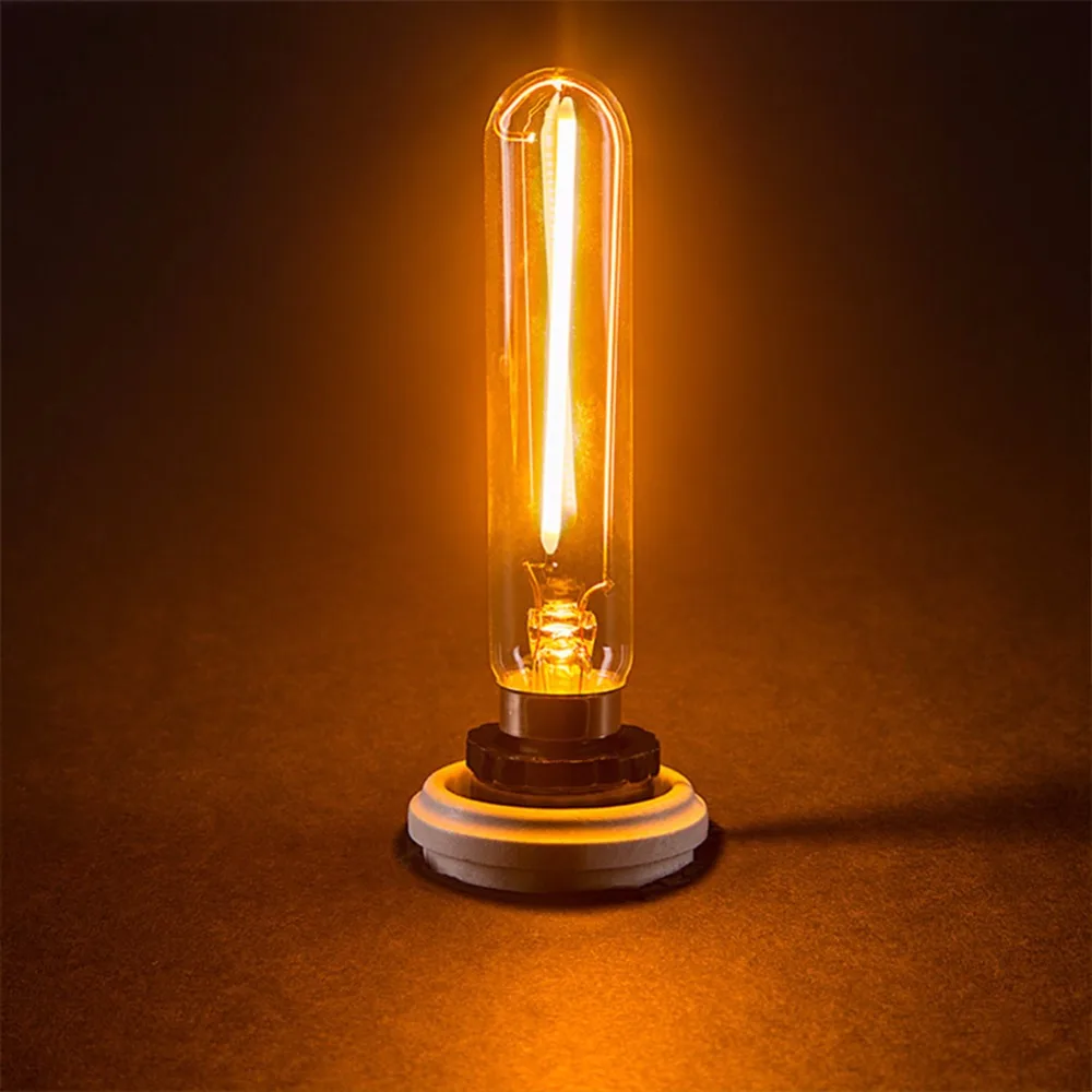 1 Вт, светодиодный светильник накаливания, трубчатый канделябр Эдисона Т20. Супер теплый, цоколь Е12 Е14, Не Диммируемый