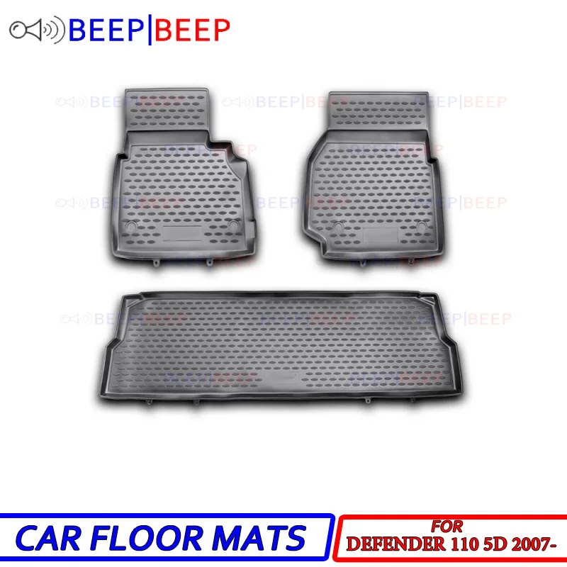 

For Land Rover Defender 110 5D 2007- car floor mats carpets auto floor mat dust proof water proof car styling interior decor