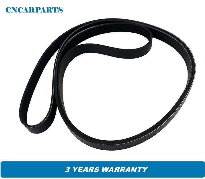 Serpentine Fan Belt Fit for Mitsubishi Pajero NP 3.5L 3.8L 2002 2007 7PK2415Nin Belts, Pulleys