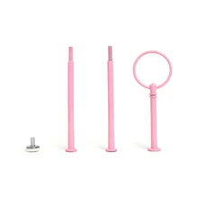 Металл 3 ярусный торт пластина стойки ручки Установка Свадебная вечеринка подставка для тортов стержень торт Центр установки 100 комплектов много