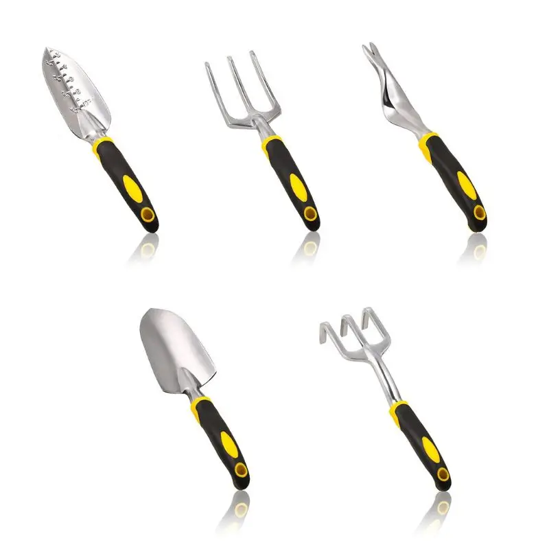 

Garden Tool Set Weeder Transplanter Weeding fork Cultivator Trowel 5 PCS gardening Tool Set for Digging Ergonomic Gardening
