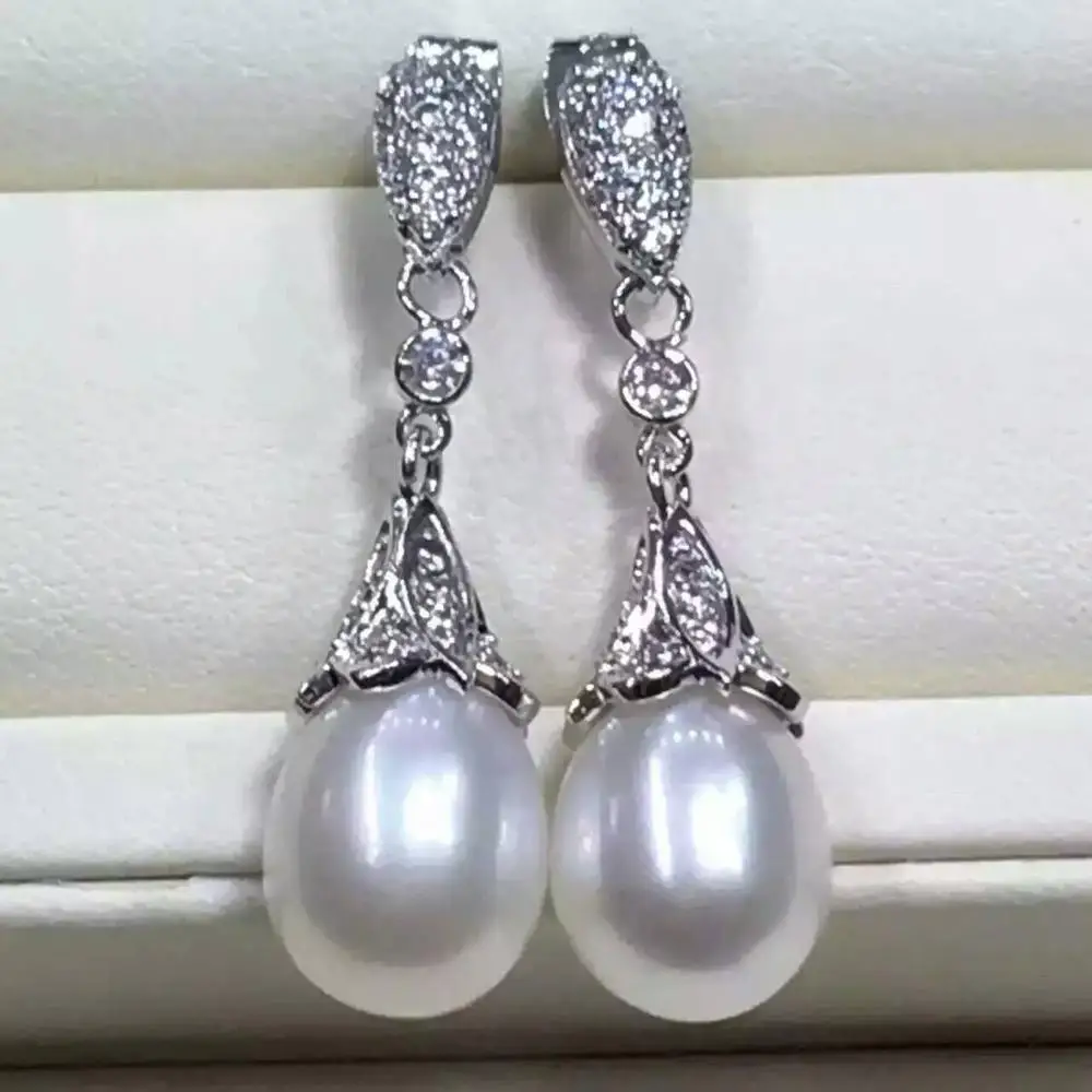 Eternal Wedding Women Gift Word 925 Sterling Silver Real Flower Eternal Wedding Women Gift Word 925 Sterling Silver Real Flower Large Pearl Drop Earrings Li Bingbing With Female Temperament Lo In From
