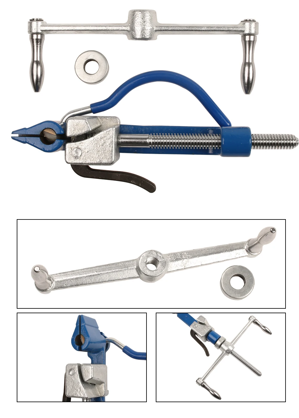 inoxidável, pinça de cabo de zíper, ferramenta