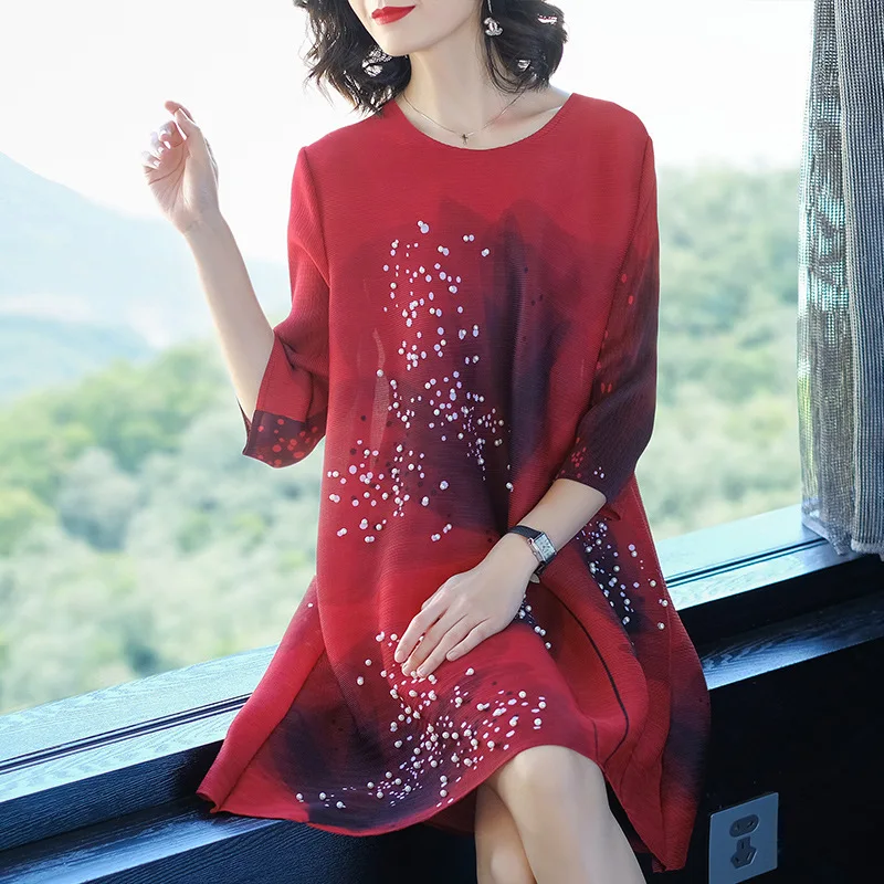 Женское платье с цветочным принтом летнее свободное до 45 80 кг|floral print dress|summer dressprint