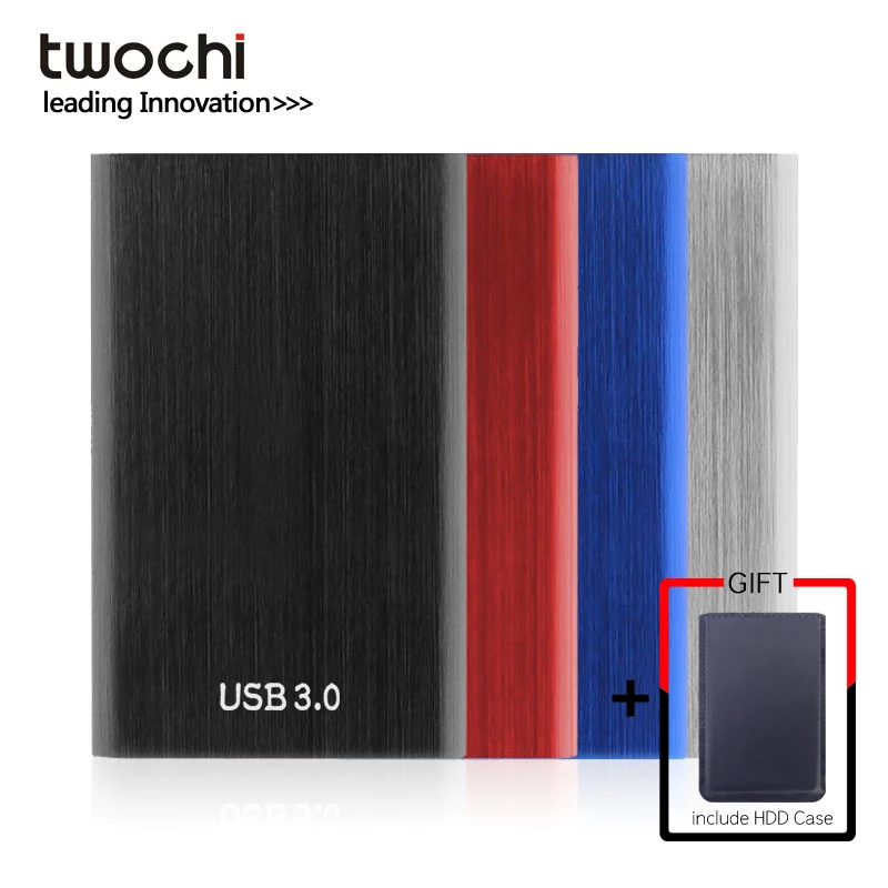 

TWOCHI Metal Colorful HDD 2.5'' 160GB External Hard Drive USB3.0 HD Portable Storage Disk for PC/Mac,PS4,Xbox,TV Plug and play