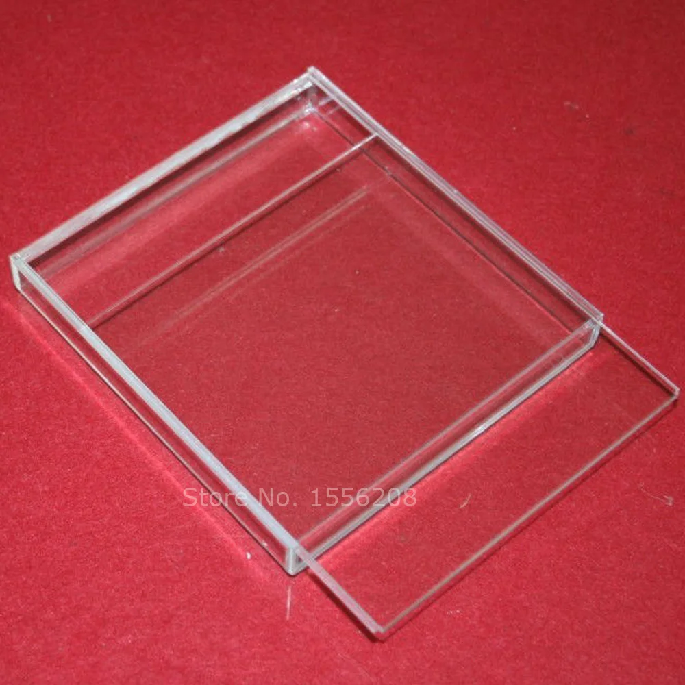 

Acrylic Transparent Box With Sliding Lid Inner Size 26x26x4cm