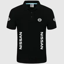 Летняя Высококачественная брендовая рубашка с коротким рукавом, логотип Nissan polo, модная повседневная Однотонная рубашка поло, рубашки унисекс