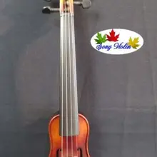 Барокко Стиль Pochette SONG бренд Скрипка 5 3/", громкий звук палисандр Назад#10780