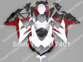 

red white black for SUZUKI GSX R600 R750 08-10 GSXR 600 750 GSXR600 GSXR750 GSX-R600 GSX-R750 08 09 10 2008 2009 2010 fairing