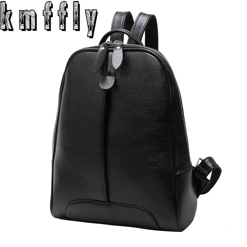 KMFFLY 2017 Fashion Women Backpack High Quality Youth Leather Backpacks for Teenage Girls Female Shoulder Bag